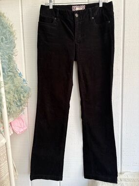 J. Crew Black Bootcut Pants corduroy
